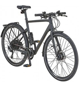 Prophet men's urbanicer 21.emu.10 city e-bike 28 inch aeg easydrive mini, matte black, rh 55 cm
