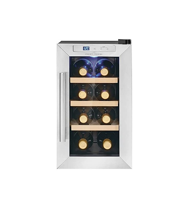 Proficook  pc-wk 1233, beverage refrigerator (stainless steel/black)