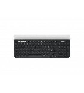 Logitech k780 tastaturi rf wireless + bluetooth qwertz elvețiană gri, alb