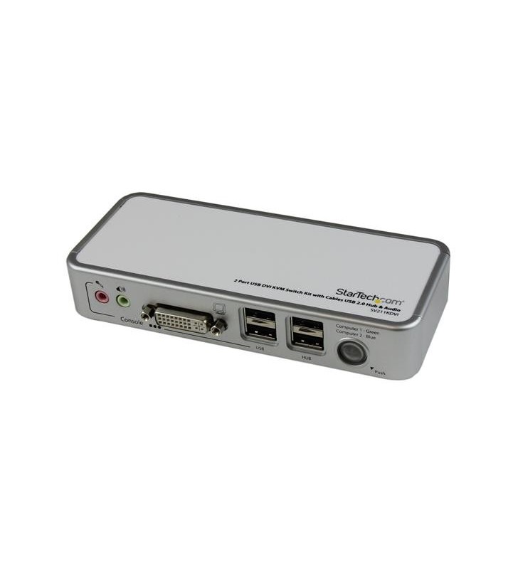 Startech.com sv211kdvieu switch-uri pentru tastatură, mouse și monitor (kvm) alb