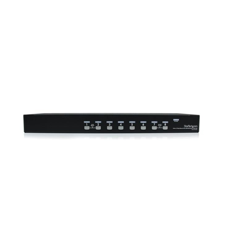 Startech.com sv831dusbu switch-uri pentru tastatură, mouse și monitor (kvm) raft pentru montat echipamente negru