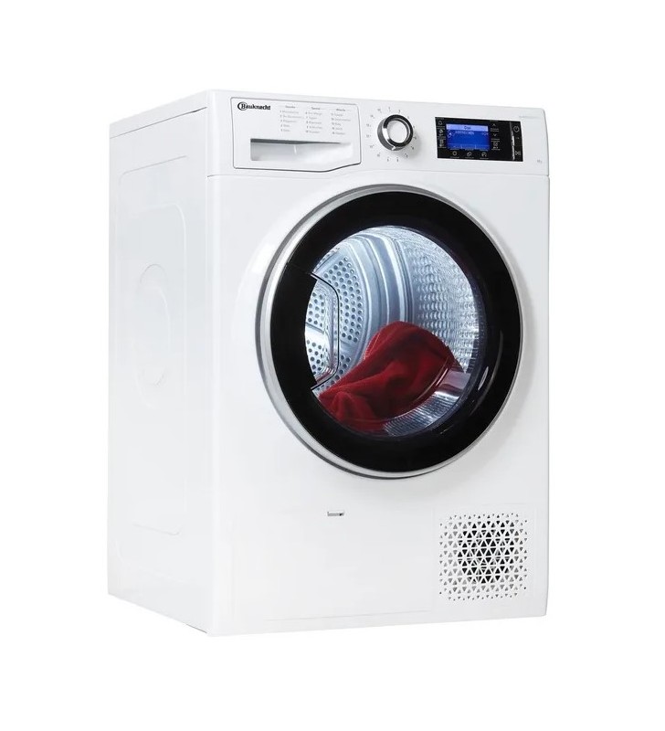 Bauknecht t sense d 8x3e de, heat pump dryer, a+++, capacity 8 kg, standing device, width 59.5 cm, display, automatic tumble dryer