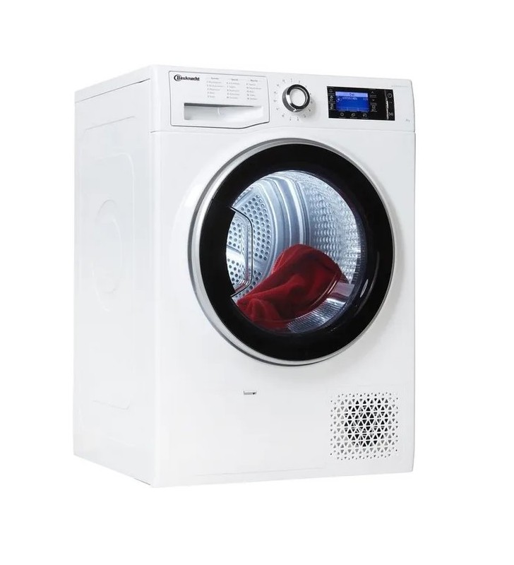 Bauknecht t sense d 8x3e de, heat pump dryer, a+++, capacity 8 kg, standing device, width 59.5 cm, display, automatic tumble dryer