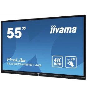 Iiyama prolite te5503mis-b1ag monitoare cu ecran tactil 139,7 cm (55") 3840 x 2160 pixel negru multi-touch multi-utilizatori