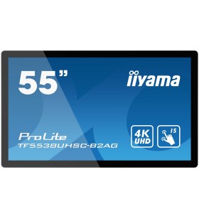 Iiyama tf5538uhsc-b2ag afișaj semne 139,7 cm (55") ips 4k ultra hd ecran tactil ecran plat interactiv negru