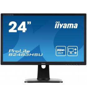 Iiyama prolite b2483hsu-b1dp led display 61 cm (24") 1920 x 1080 pixel full hd negru