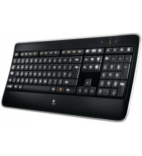 Logitech wireless illuminated keyboard k800 tastaturi rf fără fir azerty franţuzesc negru