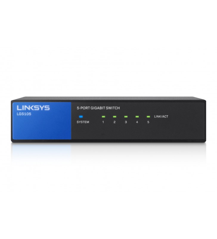 Linksys lgs105 fara management gigabit ethernet (10/100/1000) negru