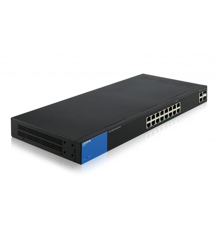 Linksys lgs318 gestionate gigabit ethernet (10/100/1000) negru, albastru