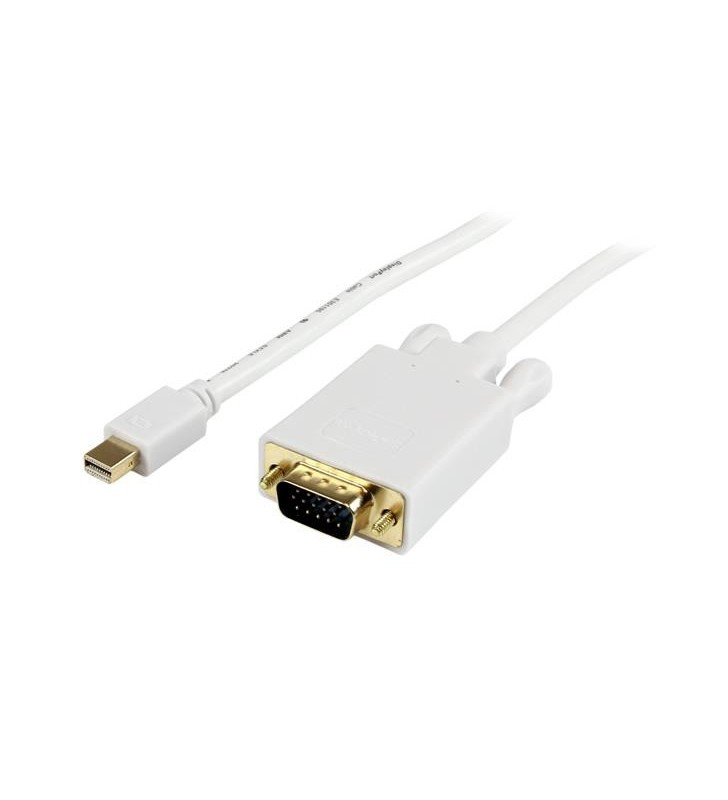 Startech.com mdp2vgamm6w adaptor pentru cabluri video 1,83 m mini displayport vga (d-sub) alb