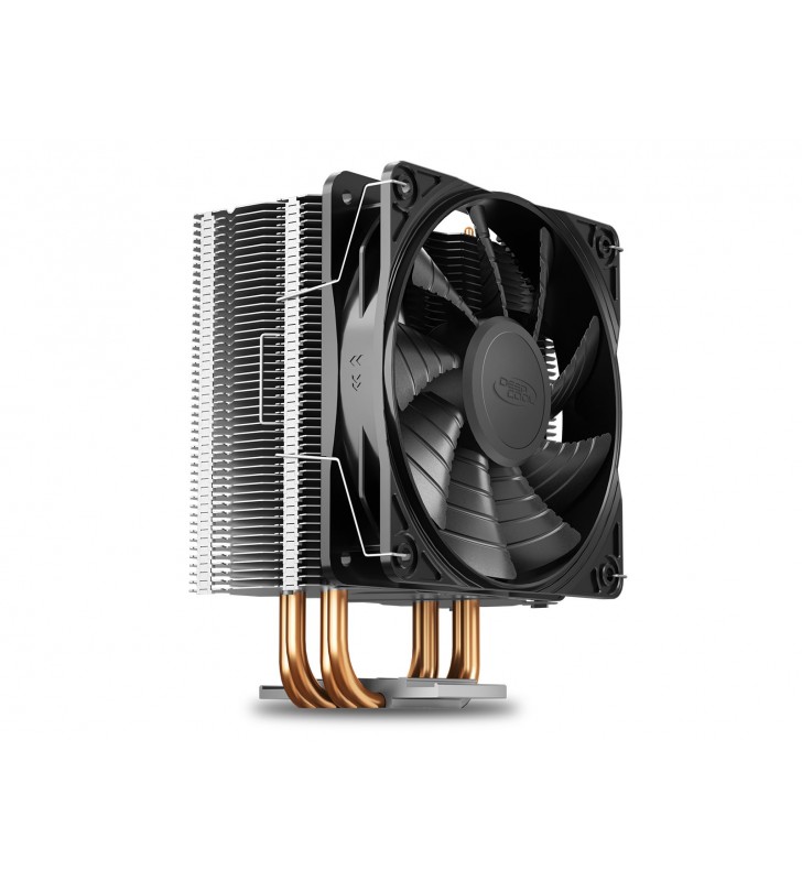 Deepcool gammaxx 400s procesor ventilator 12 cm negru, argint 1 buc.