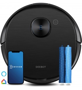 Ecovacs deebot t9 aivi robot vacuum cleaner with wiping function (3000pa aivi human/obstacle avoidance, tangle-free aeroforce® multi-surface rubber double brush, ozmo pro) - test winner - very good (1.5)