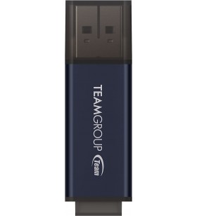 Teamgroup c211 usb flash drive 3.2 gen 1 (3.1/3.0) metal and made of aluminum alloy usb flash thumb drive, external data storage memory compatible with computer/laptop (navy blue) tc2113256gl01