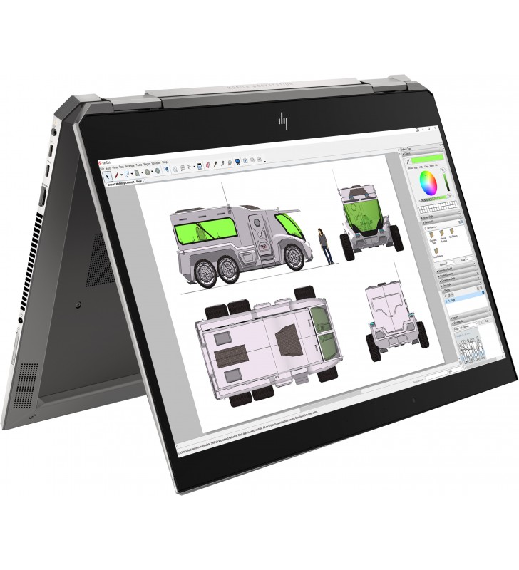 Hp zbook studio x360 g5 stație de lucru mobilă negru 39,6 cm (15.6") 3840 x 2160 pixel ecran tactil intel® core™ i9 generația a