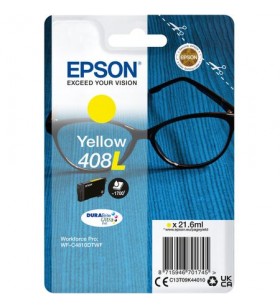 Epson 408L (T09K44010) Yellow Original DURABrite Ultra High Capacity Ink Cartridge (Glasses)| T09K44010