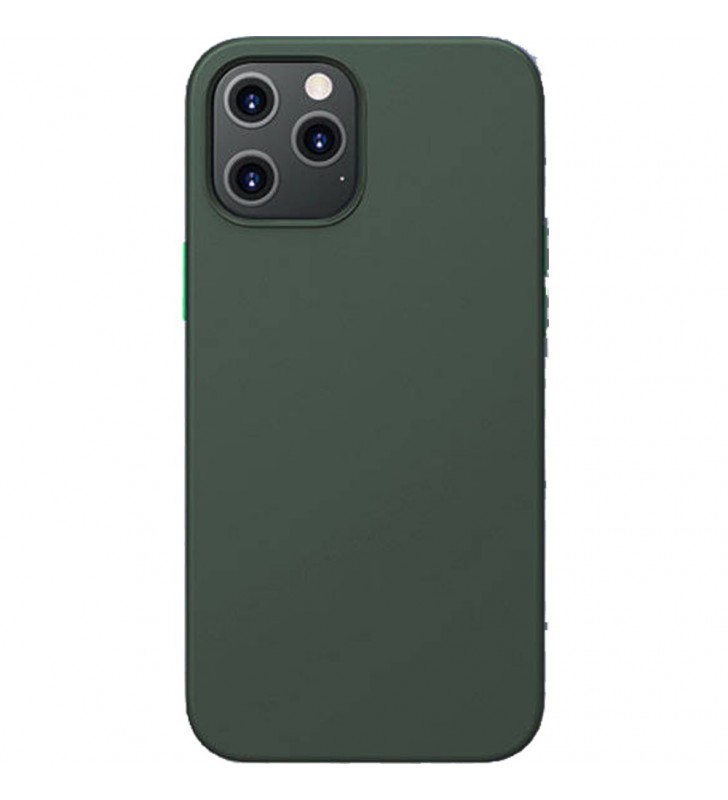 Husa capac spate color series verde apple iphone 12, iphone 12 pro