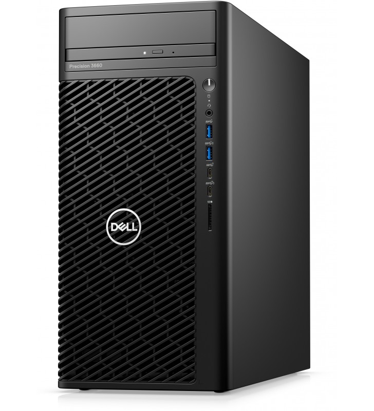Dell precision 3660 i7-12700 tower intel® core™ i7 16 giga bites ddr5-sdram 512 giga bites ssd windows 11 pro stație de lucru