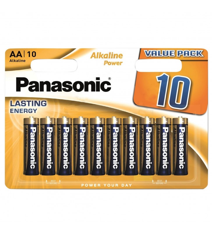 Panasonic baterie alcalina aa (lr6) alkaline power (bronze) b10 lr6apb/10bw (120/120)
