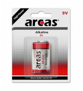 Arcas germania baterie alcalina high power 9v 6lr61/mn1604/6lf22 b1 (12/192)