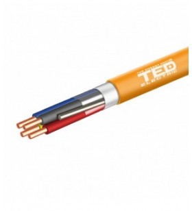 Cablu incendiu je - h (st) h e30/e90 2 x 2 x 0,8 portocaliu role 500 ml. ted002471