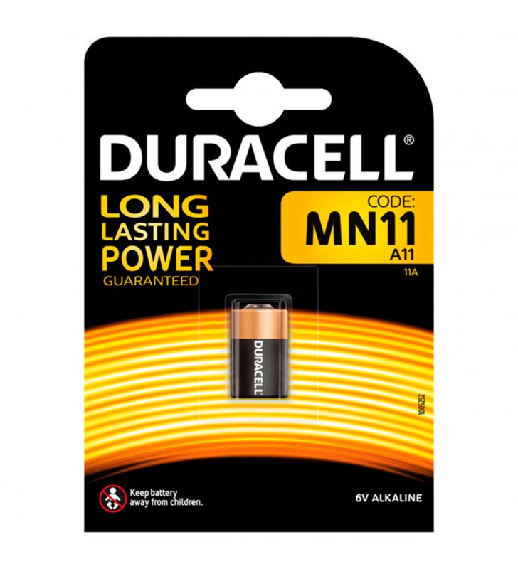Duracell baterie alcalina 11a 6v diametru 10mm x h16mm b1 (10/10)