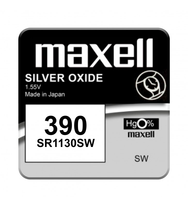 Maxell baterie ceas 389 / 390 sg10 diametru 11,6mm x h 3,05mm sr1130w/sr54