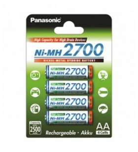 Panasonic acumulator high capacity ni-mh aa (r6) 2700ma b4 bk-3hgae/4be (48/240)