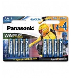 Panasonic baterie alcalina aa (lr6) evolta b(4+4) lr6ege/8bw power rangers (96/96)