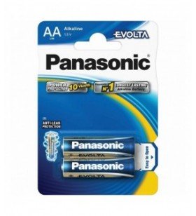 Panasonic baterie alcalina aa (lr6) evolta b2 lr6ege/2bp (24/120)