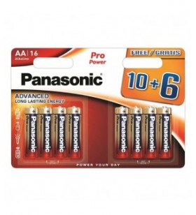 Panasonic baterie alcalina aa (lr6) pro power bl16 lr6ppg/16bw - pm1