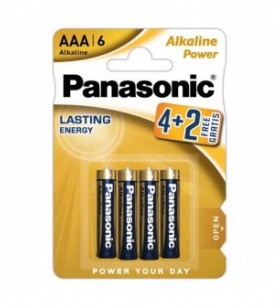 Panasonic baterie alcalina aaa (lr3) alkaline power (bronze) b(4+2) lr03apb/6bp 4+2f (72/72)