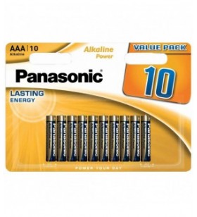 Panasonic baterie alcalina aaa (lr3) alkaline power (bronze) bl10 lr03apb/10bw (120/120)