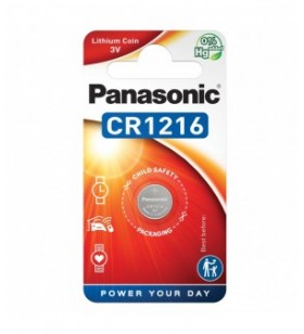 Panasonic baterie litiu cr1216 3v diametru 12mm x h 1,6mm cod cr-1216/1b b1 (12/120)