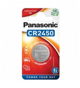 Panasonic baterie litiu cr2450 3v diametru 24mm x h 5mm b1 cr2450el/1b (12/120)