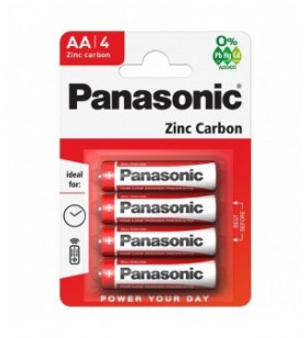 Panasonic baterie zinc aa (r6) rosie cod r6rz/4bp b4 (48/240)
