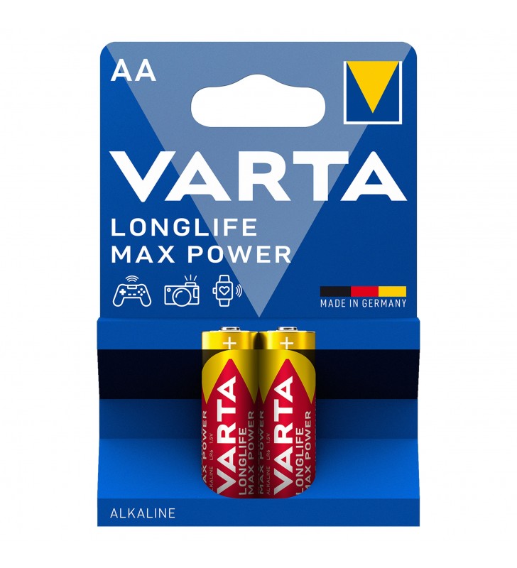 Varta baterie alcalina longlife max power (max tech) aa (lr6) b2 (40/40)