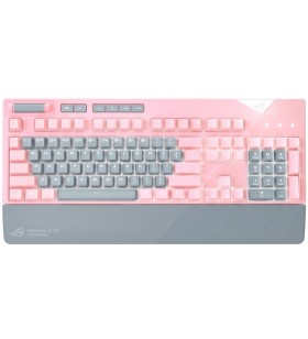 Asus rog strix flare pnk ltd tastaturi usb gri, roz