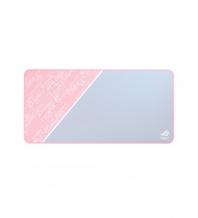 Asus rog sheath pnk ltd gri, roz, alb mouse pad pentru jocuri