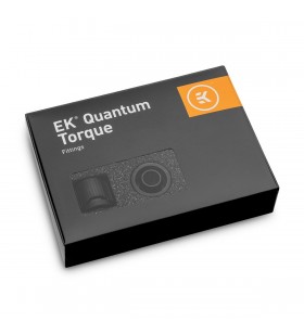 Ekwb ek-quantum torque stc-10/13 fitting, 10/13mm (3/8" id, 1/2" od), black, 6pk