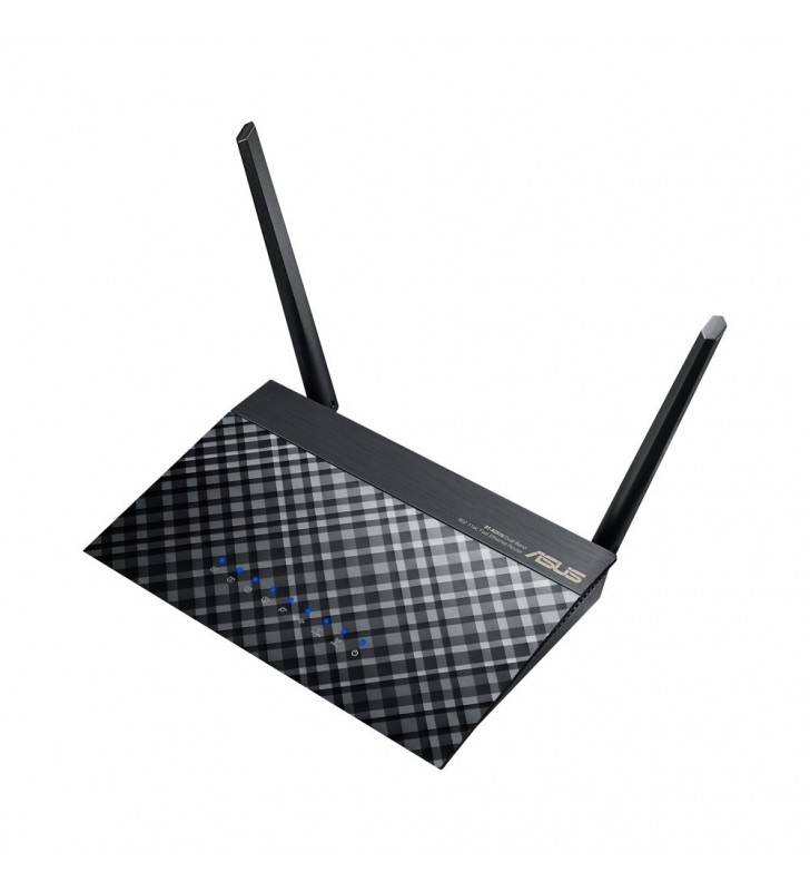 Asus rt-ac51u router wireless bandă dublă (2.4 ghz/ 5 ghz) fast ethernet negru