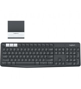 Logitech k375s tastaturi rf wireless + bluetooth azerty flamandă grafit, alb