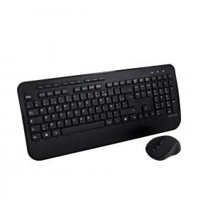 V7 ckw300fr tastaturi bluetooth franţuzesc negru