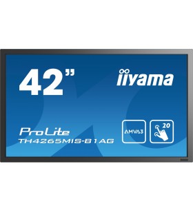 Iiyama prolite th4265mis-b1ag monitoare cu ecran tactil 106,7 cm (42") 1920 x 1080 pixel negru multi-touch