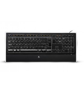 Logitech k740 tastaturi usb qwertz germană negru