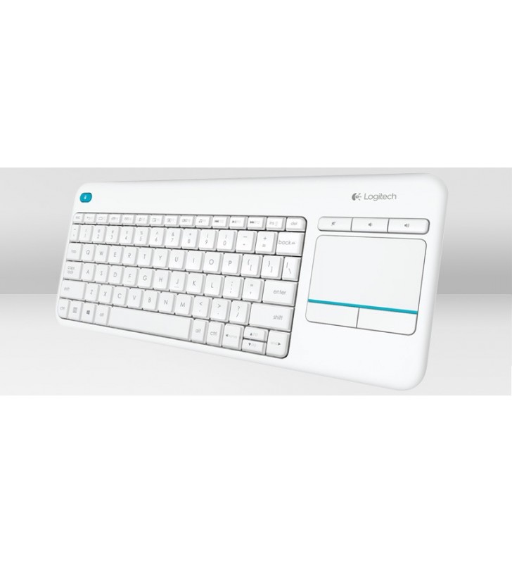 Logitech k400 plus tastaturi rf fără fir qwertz germană alb