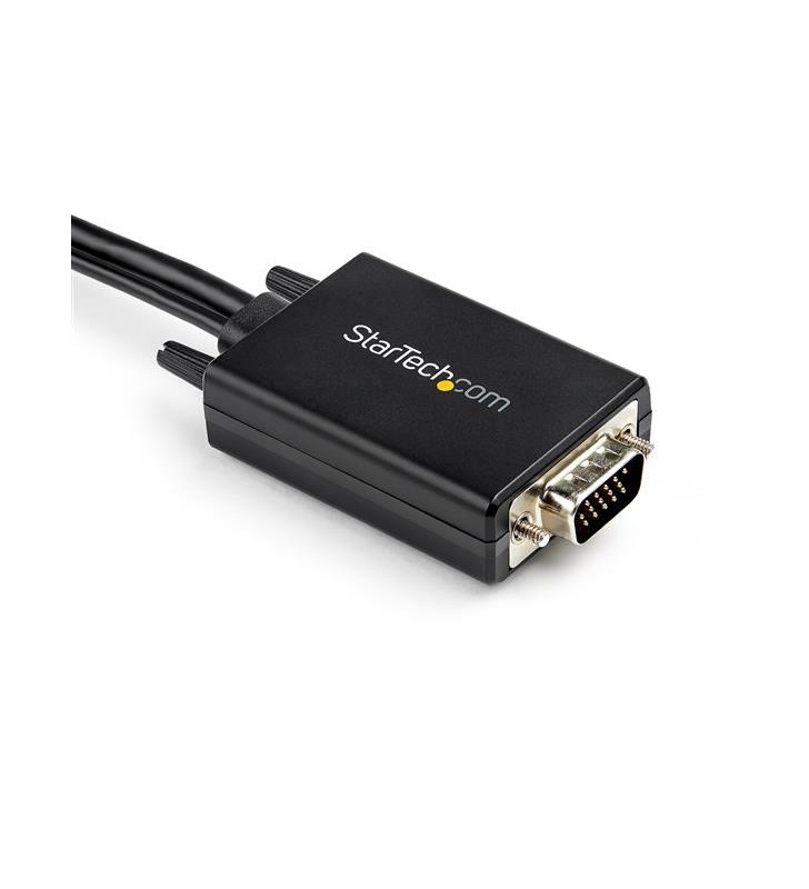 Startech.com vga2hdmm2m adaptor pentru cabluri video 2 m usb type-a + vga (d-sub) hdmi tip a (standard) negru