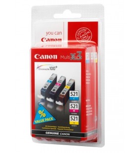 Canon cli-521 c/m/y original cyan, magenta, galben 3 buc.