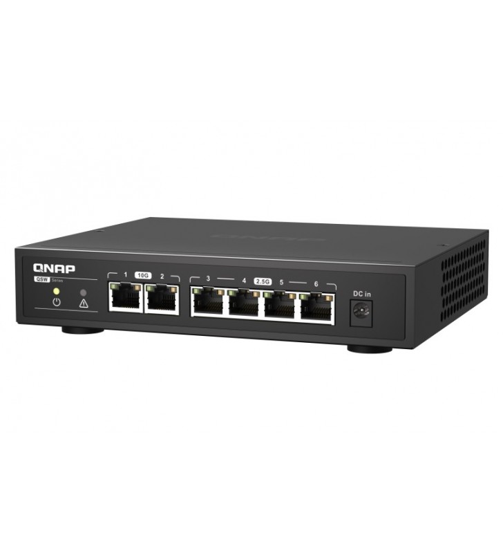 Qnap qsw-2104-2t switch-uri fara management 2.5g ethernet (100/1000/2500) negru