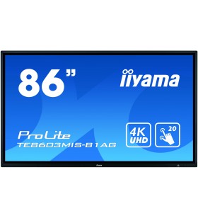 Iiyama prolite te8603mis-b1ag monitoare cu ecran tactil 2,17 m (85.6") 3840 x 2160 pixel negru multi-touch multi-utilizatori