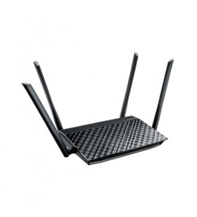 Asus rt-ac1200 router wireless bandă dublă (2.4 ghz/ 5 ghz) fast ethernet negru